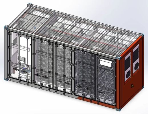 1.3 ميجاوات في الساعة نظام تخزين طاقة البطارية BESS Lithium Lifepo4 Energy ESS