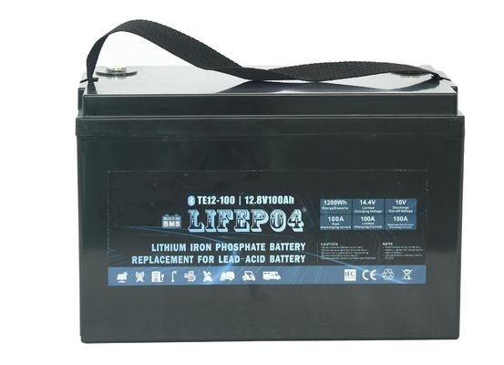 بطارية الليثيوم المحمولة ABS 12v 100ah Lifepo4 للطاقة الاحتياطية