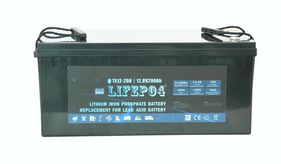 ABS 12V 200AH بطارية Lifepo4 المحمولة للطاقة الاحتياطية