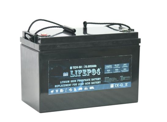 24v 50ah المحمولة بطارية ليثيوم حزمة بطارية Lifepo4