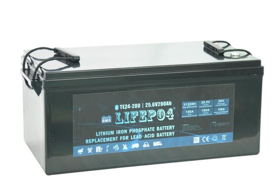 24V 120AH بطارية محمولة Lifepo4 ABS بطارية ليثيوم فوسفات