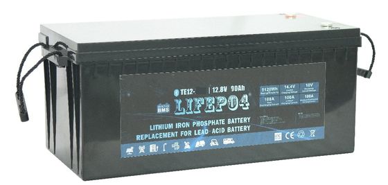 دورة عميقة موثوقة بطارية LiFePO4 سعة 100Ah ودرجة حرارة تشغيل -20-50C